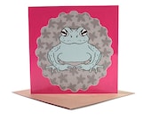 Greetings Card - Toad Illustration