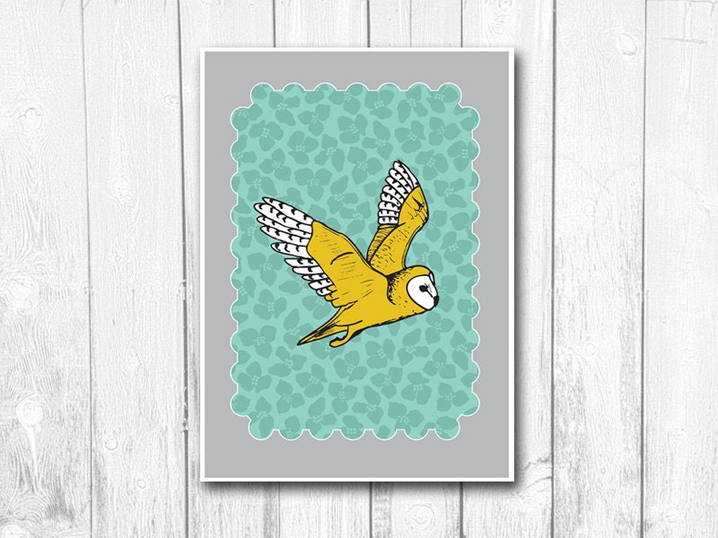 Barn Owl A3 Art Print