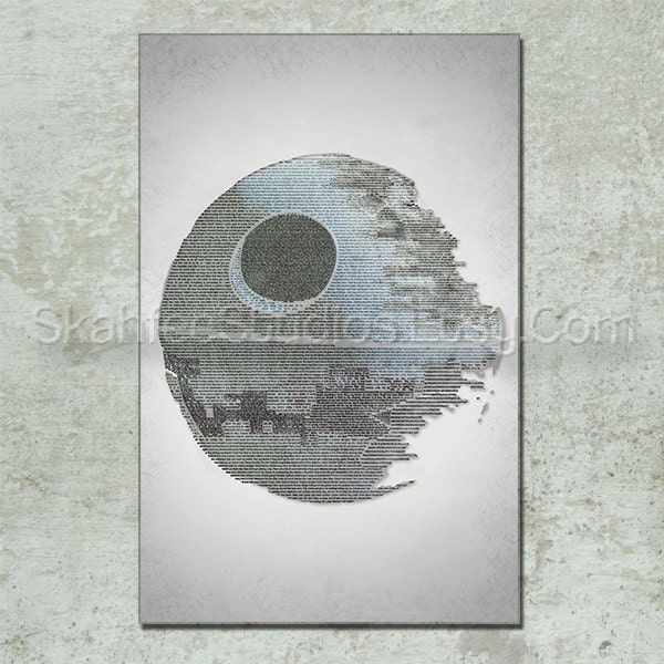 Return of the Jedi Poster Death Star Art Print 11x17 Typography