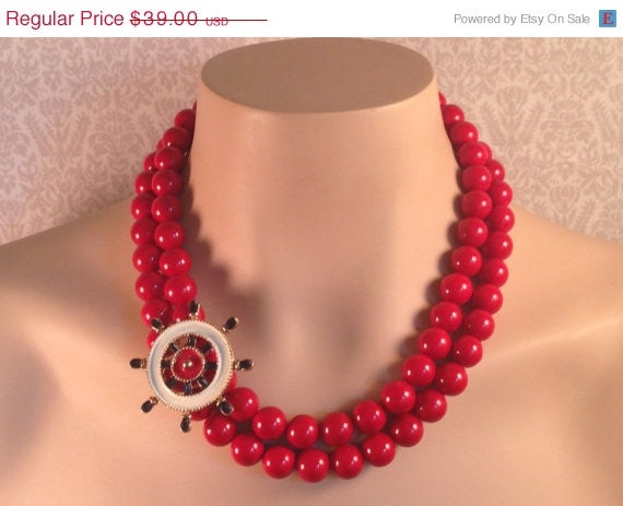 HOLIDAY SALE Ship Ahoy Necklace