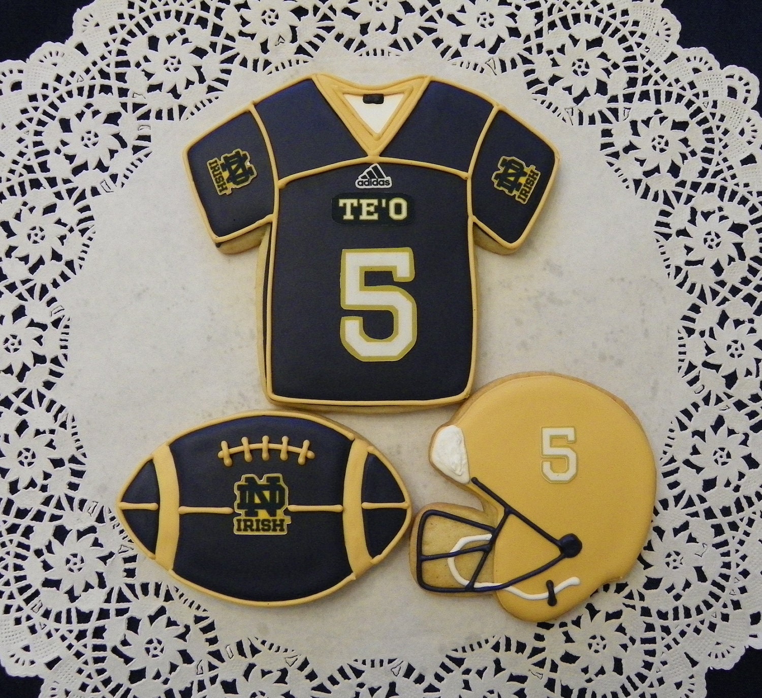 Notre Dame Football Cookies