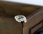 Sweet Poppy Stacking Ring With Gold Center