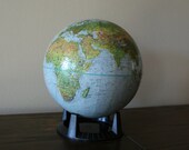 Vintage  Replogle world globe with base