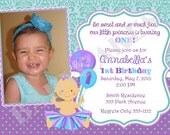 Princess Tutu Birthday Invitation - DIY Print Your Own - Matching Party Printables Available