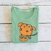 Doggy baby tshirt, baby clothes, unique baby clothing, baby boy clothes, baby girl, tee shirt 0 to 24mos. handpainted