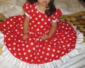 Red Polka Dot Minnie Mouse Dress