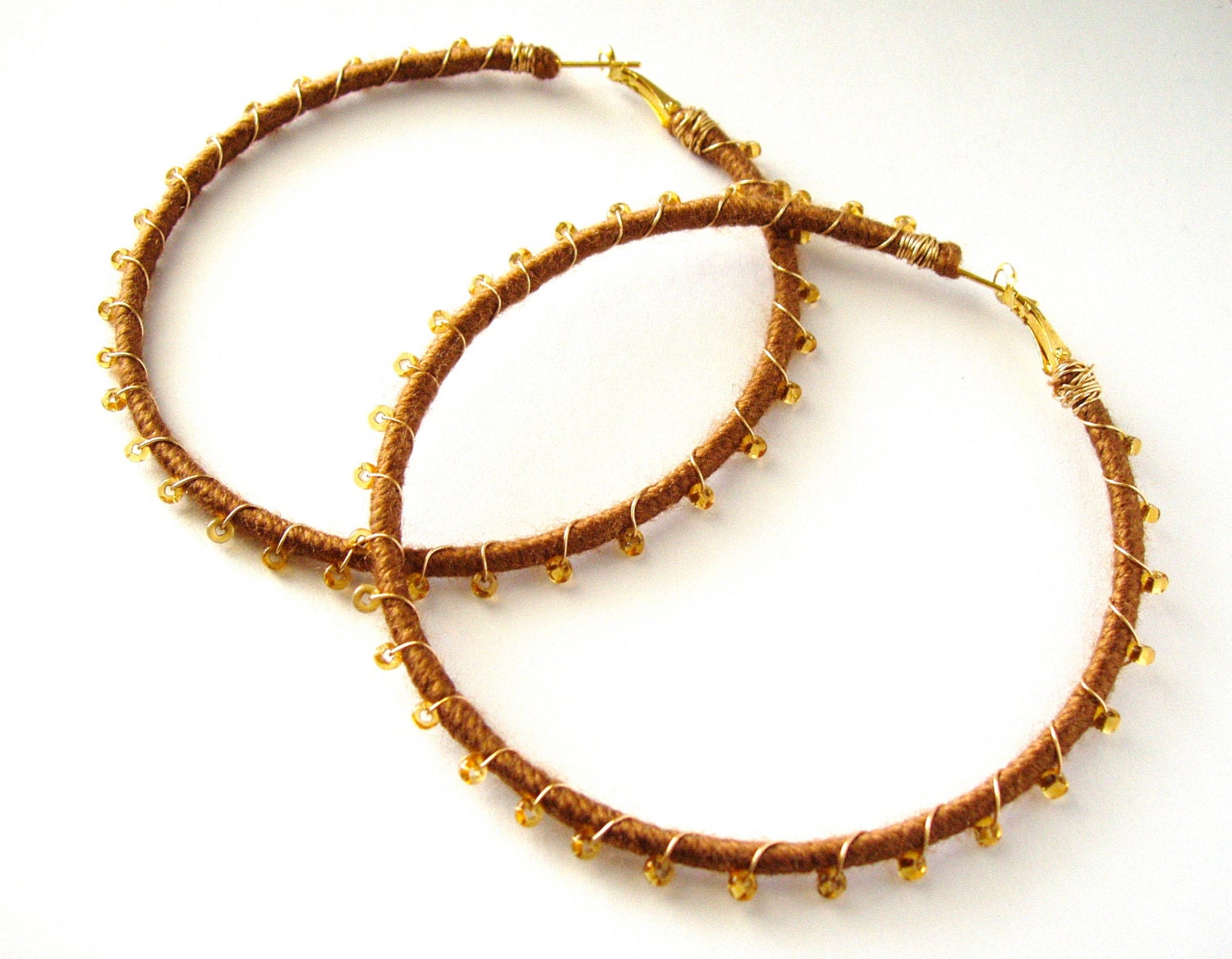 Devi Hoops - Toast & Gold