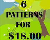 ANY 6 PDF Crochet Patterns For 18 DOLLARS
