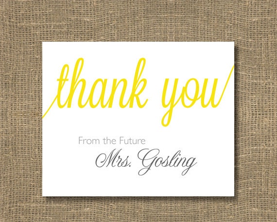 PACK OF 50 - Wedding Thank You Notes / Bridal Thank You / Thank You From the  Future Mrs. - Bridal Thank You Cards
