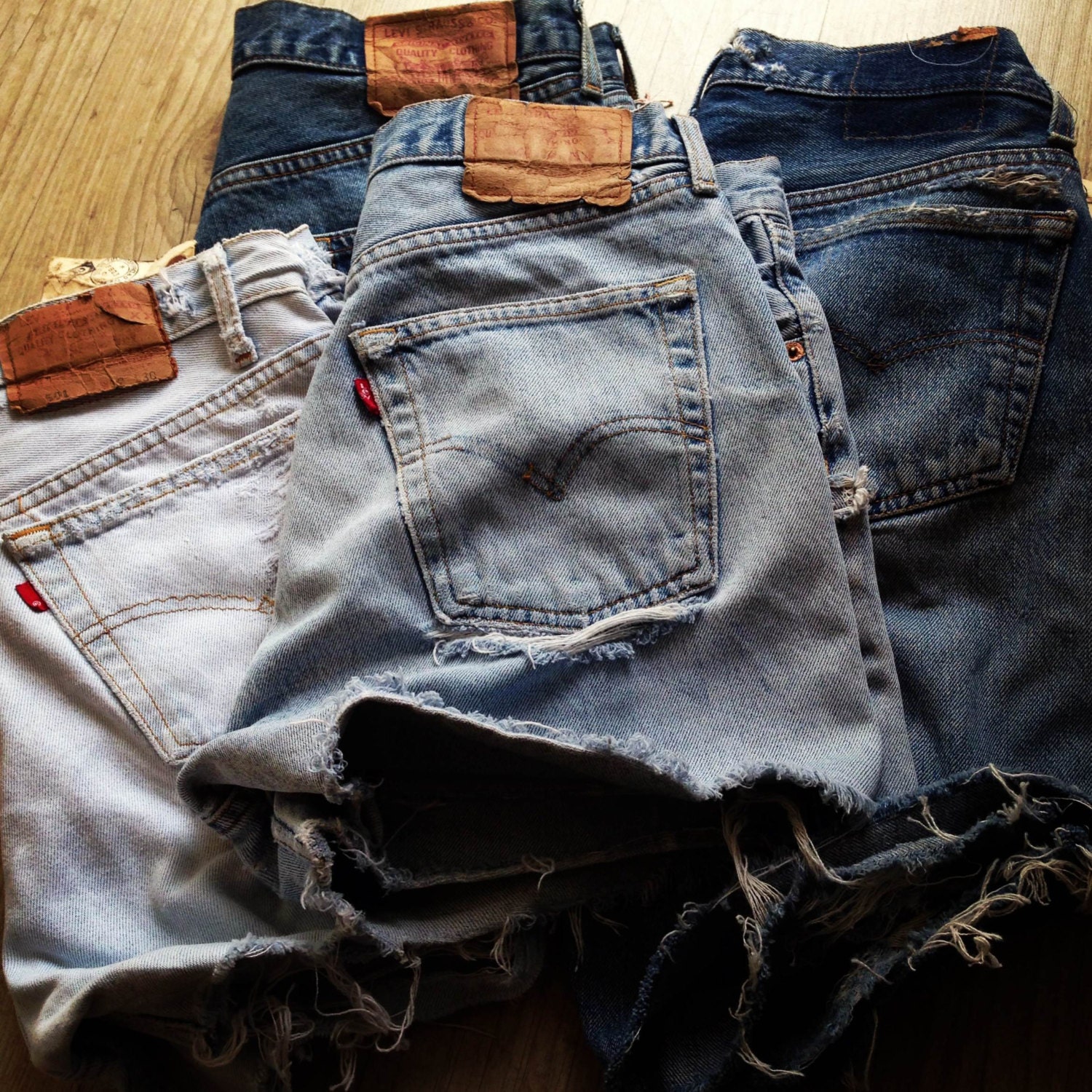 SAN FRANCISCO Custom Made Levi's Vintage High Waisted Shorts  Denim Jean Shorts Hipster