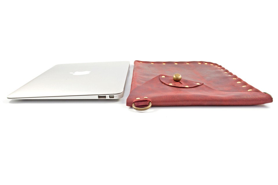 11 inch Apple Macbook Air Leather bag (Dark Brown)