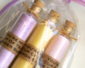 Tea Party Favor Flavored Sugar with Tea- 25 Mini Bottles for Weddings, Showers, Bat Mitzvahs, Tea Parties, Graduations