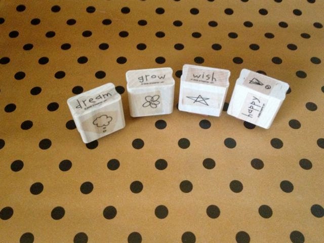 Stampin Up Happy Thoughts (retired) Rubber Stamp Set