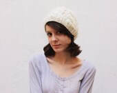 Cable Knit Hat Beanie Pure Wool Unisex