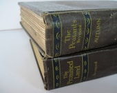 Cottage Chic Books The Peasants The Promised Land Vintage Faded Army Green French Country Wedding  Decor Shabby Decor