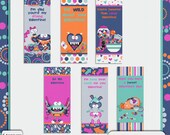 Valentine's Monster Pencil Toppers Instant Download Il_170x135