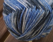 100g Fingering Yarn - Opal Show Your Colors- Germany  -  Sock Blue Grey Slate