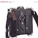 SALE Leather iPad Bag New: Made in the U.S.A. - Classic Black Slim Messenger Bag