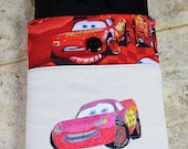 Disney Car iPad Cover, Lightning iPad 2 Case, Disney iPad 3 Cover, McQueen iPad Mini Sleeve with pocket - Embroidered  Lightning McQueen