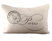 Paris 1909 Postmark - Cushion Cover - 12x18