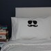 His and Hers Pillows, Cool Pillow Cases, Glasses Pillow, Unique Pillow Case Set, Love Pillow Cases