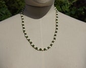 Jade and Ivory bead necklace