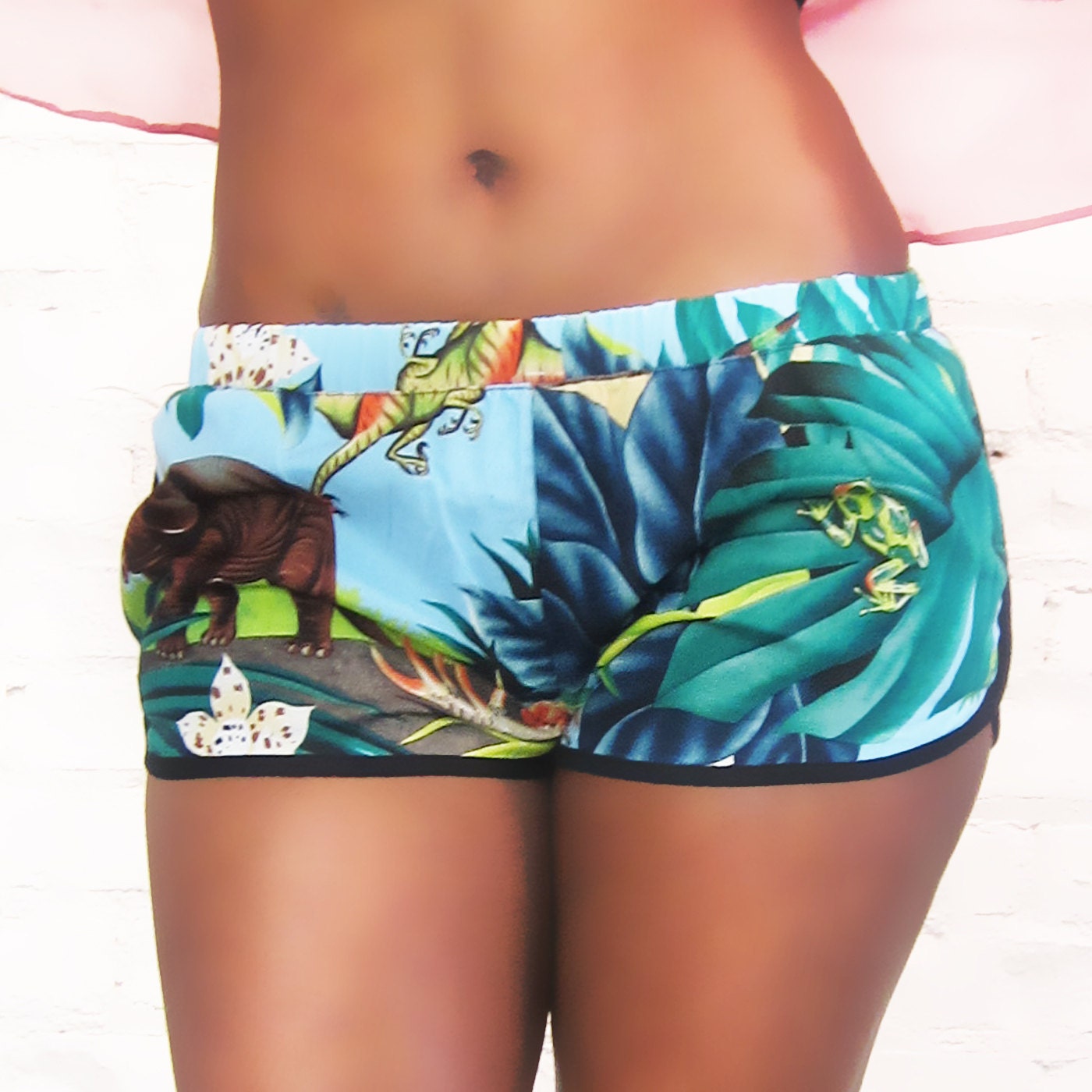 Dinosaur Hawaii 5.0 Hot Shorts