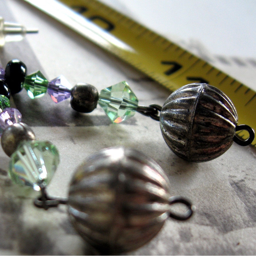 Round Silver Ball Earrings