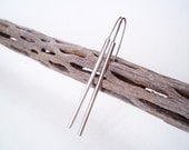 Long Silver Earrings. Silver Bar Earrings. Modern Jewelry. Graduation Gift