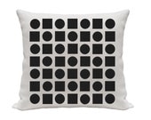 Abstract Circles and Squares Pillow Cover, Screen Printed, Customize Pillows, Throw Pillows, Accent Pillows, Pil
