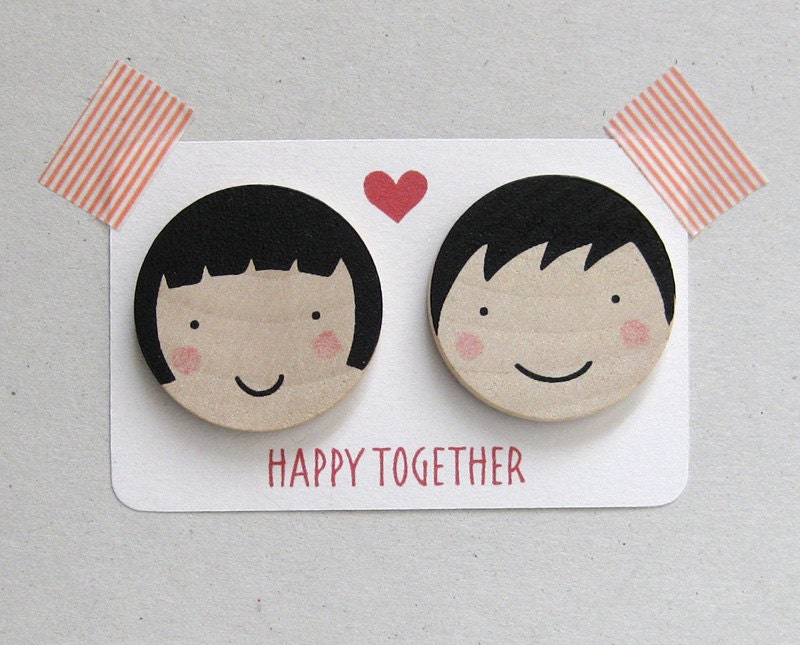 Valentine's Day - Happy Together brooch - Valentine special edition