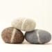 Felted Stones - grey brown natural home decor rocks nature eco friendly