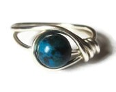 Silver Gemstone Ring - Jewelry - Wire Wrapped Rings