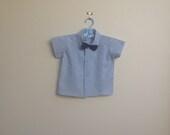 maude wilson baby tuxedo shirt : size 0, 12 months