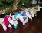 Custom Designed Made to Order Unicorns with shimmer accents