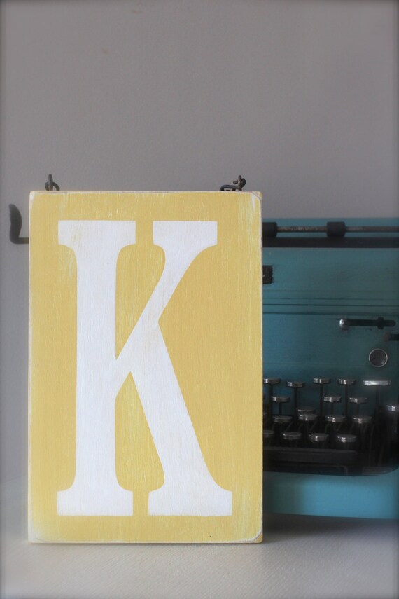 Letter Sign, Wood Wall Art, Custom Wood Sign, Vintage Sign, Typography