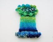Dog Sweater Hand Knit Tea Cup Bonita Superwash Merino Wool 6.5 inches long
