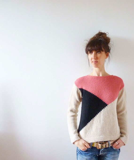 3 Colors Alpaca Sweater