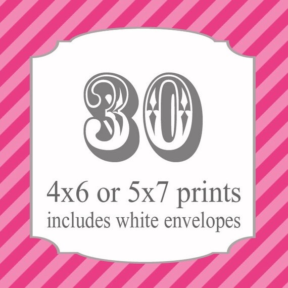 30 Printed Invitations (includes white envelopes) Il_570xn