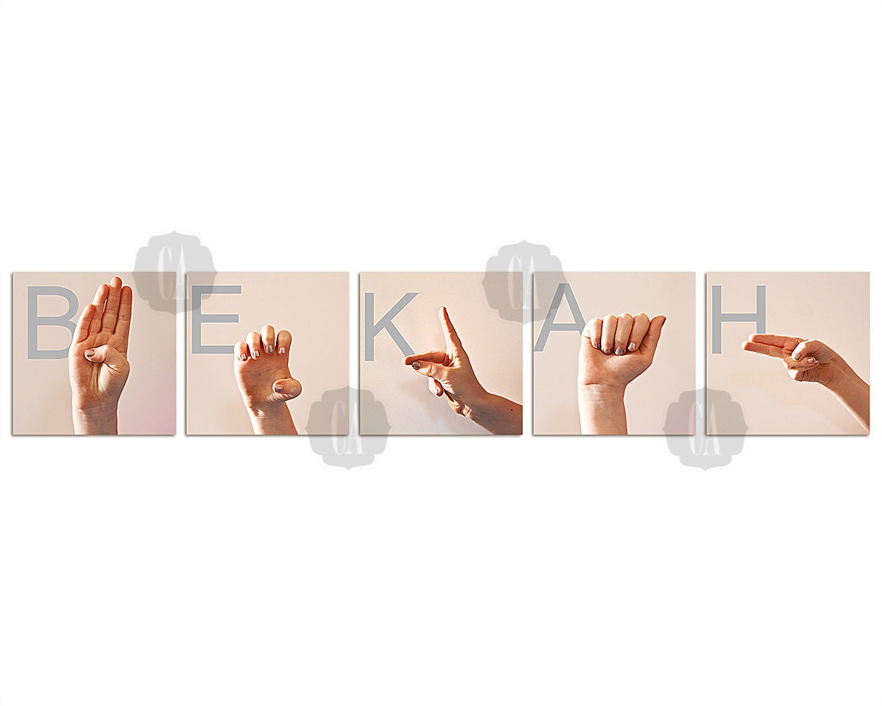 Sign Language Custom Name Prints