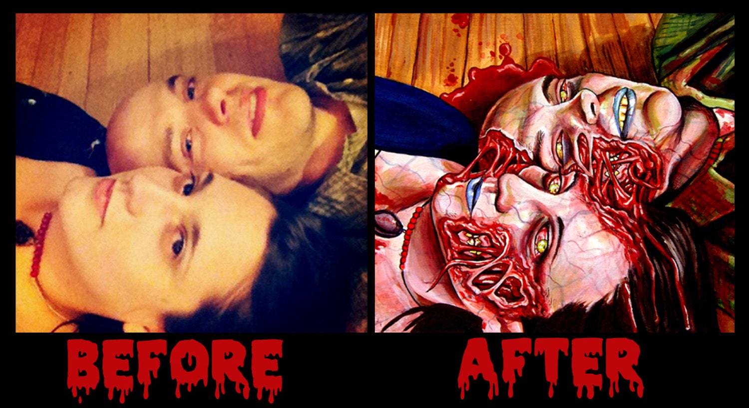 Custom zombie Portraits 8x11""