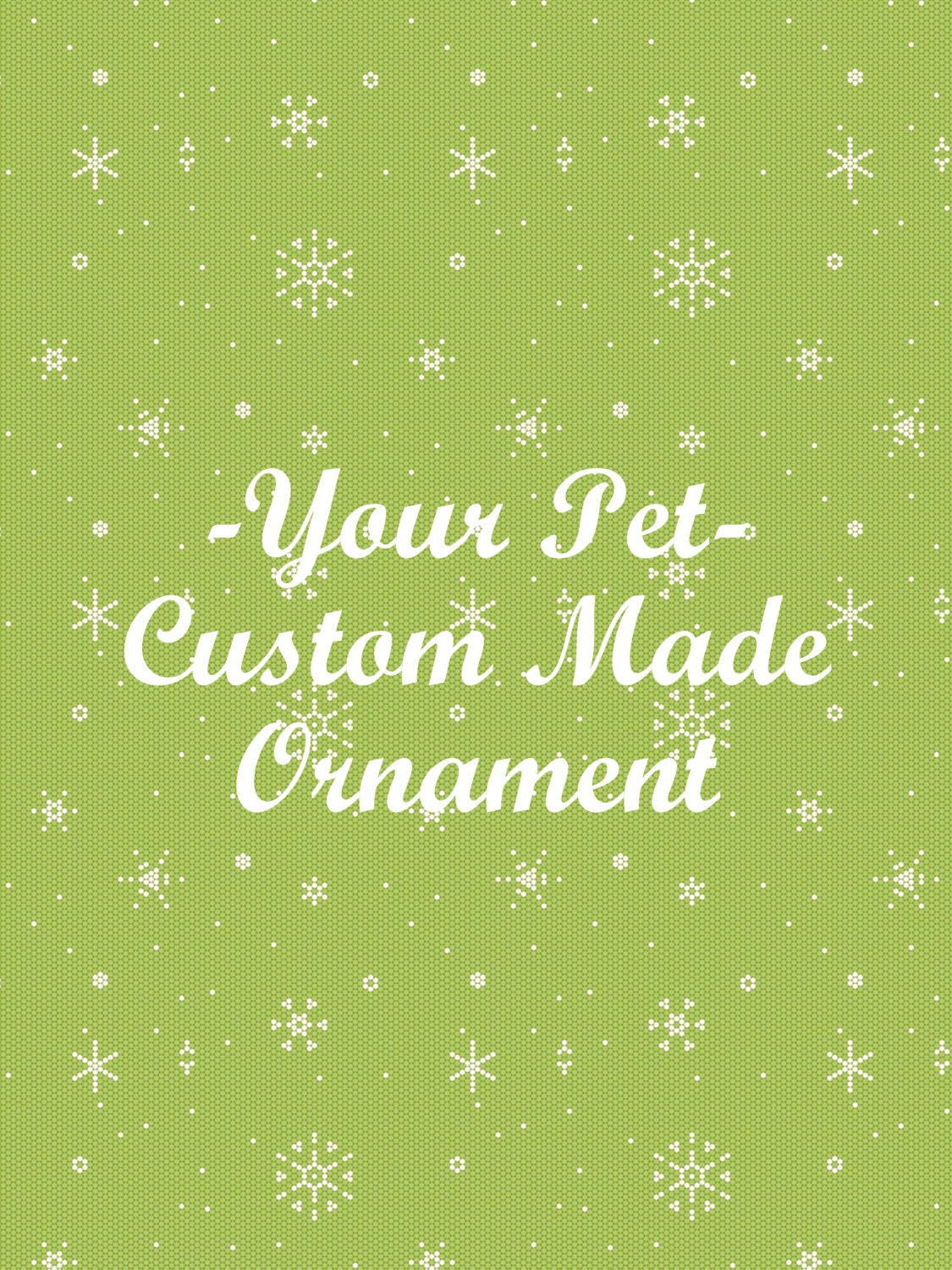 YOUR PET Custom Christmas Ornament Feather Tree