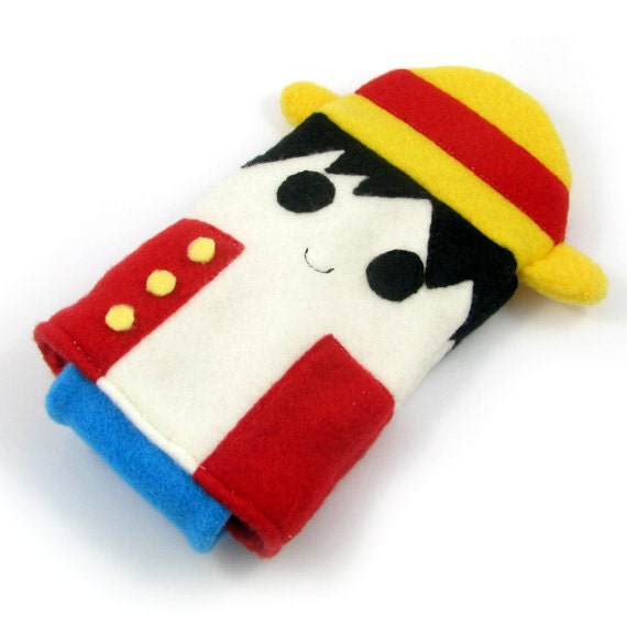 Luffy One Piece Nintendo DS case pouch fleece camera carrying case 3DS / DSi / DS Lite / PSP holder