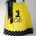 Yellow and Black Dot Birthday Pillowcase Dress