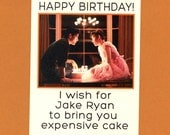 A Very JAKE RYAN BIRTHDAY - Sixteen Candles -  Funny Birthday Card