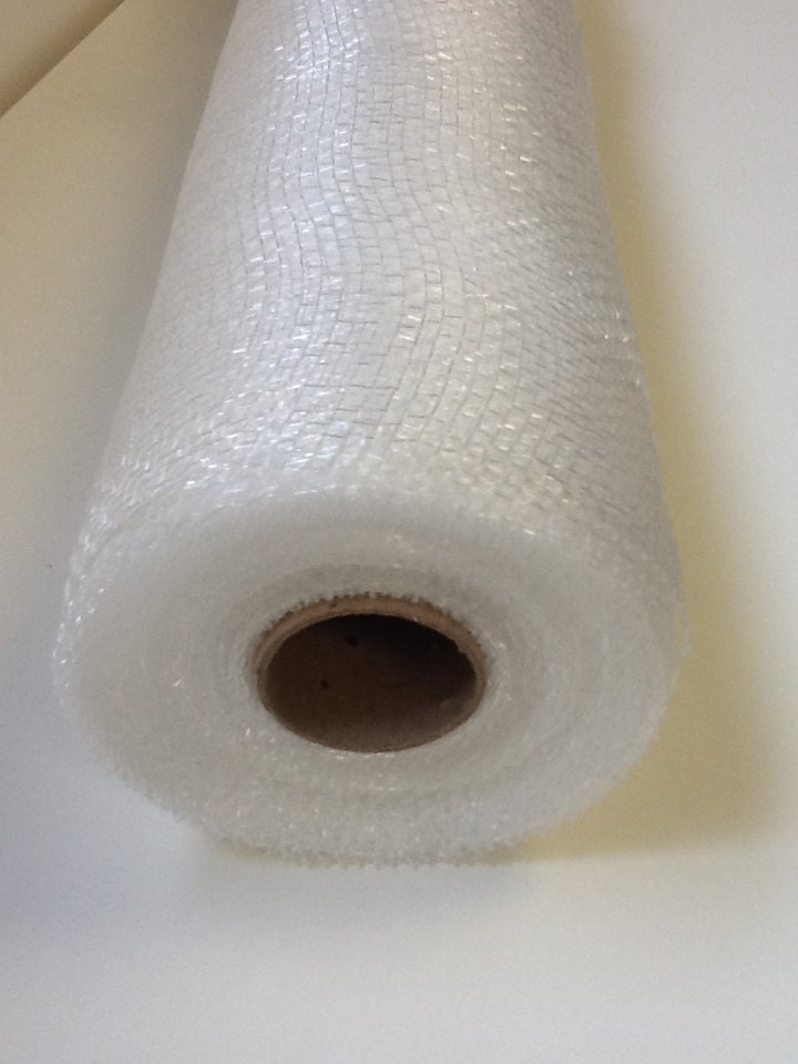 WHITE Deco Mesh Roll 21in x 10yds Geomesh for wreaths, christmas decor, holiday decorating