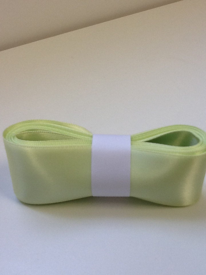 5 yards of CLEAN GREEN Double Faced Satin Ribbon 1.5 inch  no.9  Bright Pink