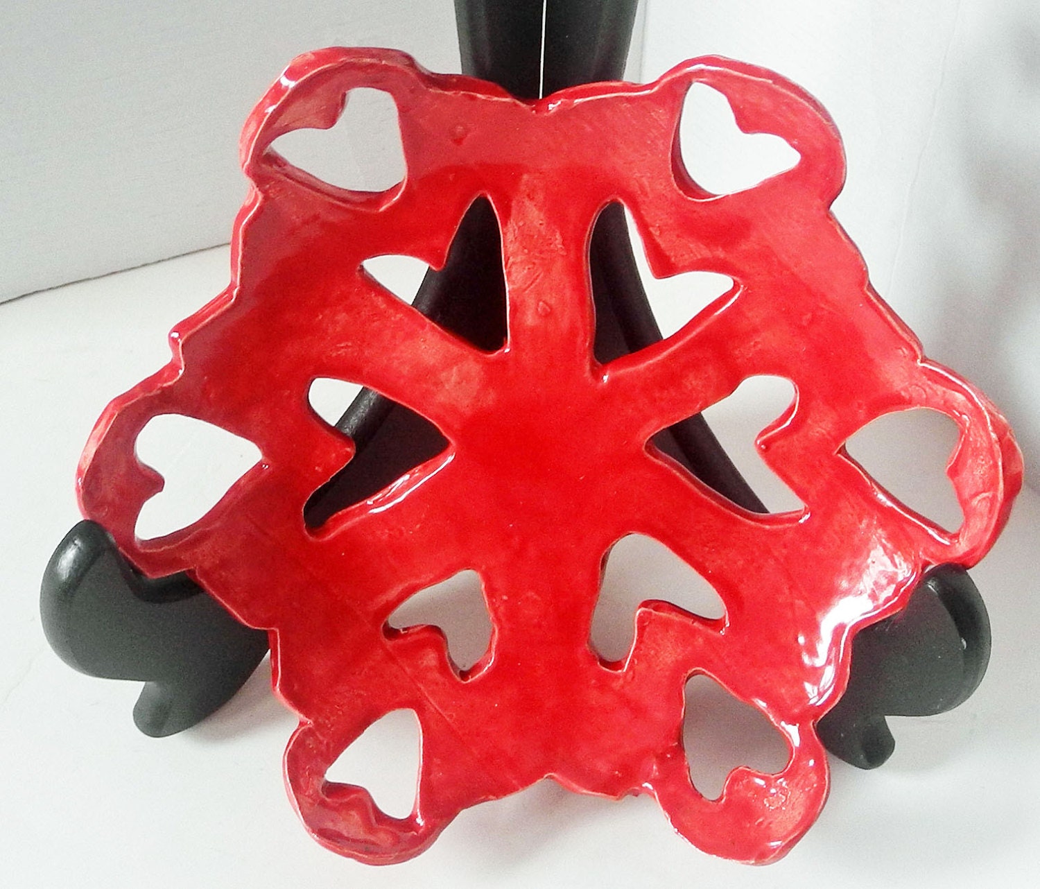 Red  Ceramic bowl