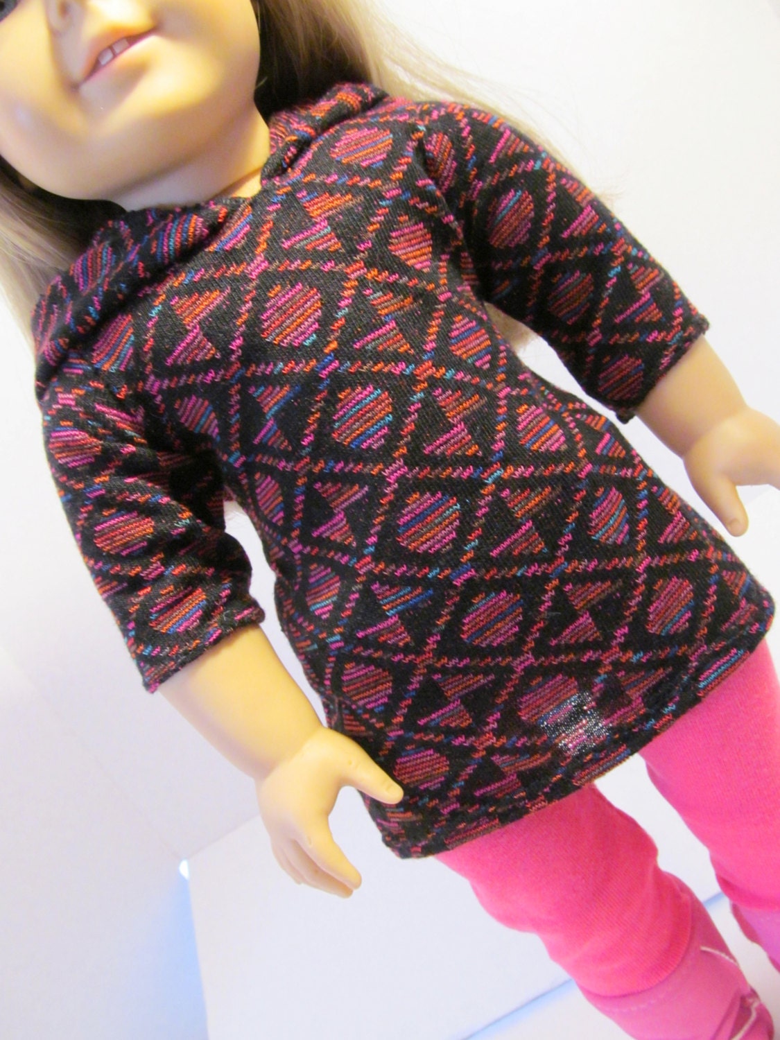 Hoodie Tunic  Top, Leggings, American Girl  Doll Clothes