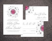 PRINTABLE PRECIOUS JEWEL Save The Date Custom Design Glam Invitation Suite Diy Wedding Anniversary Engagement Party Shower Template Pdf